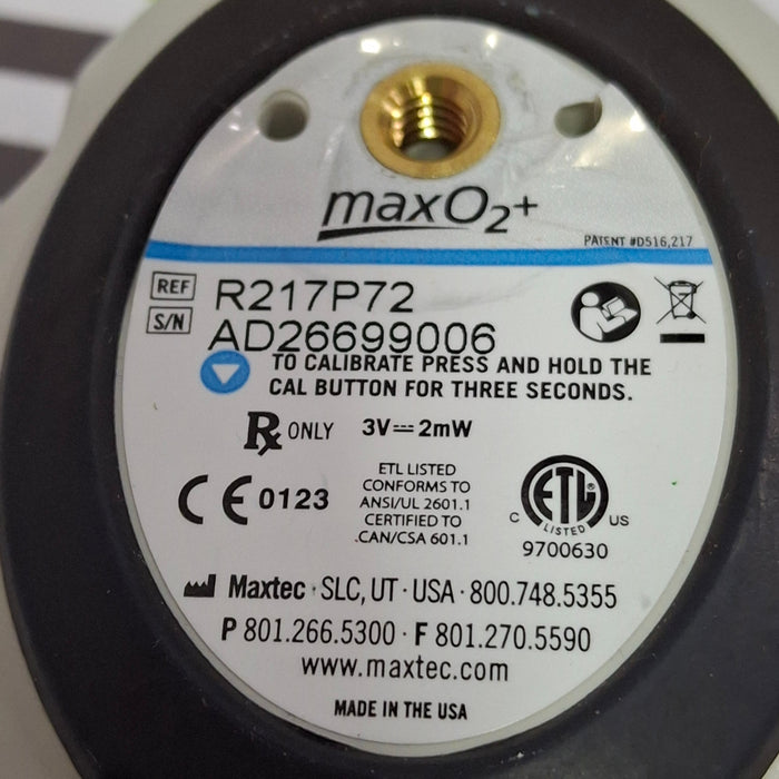 Maxtec, Inc. MaxO2+ Oxygen Monitor