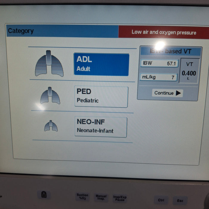 Tecme Neumovent GraphNet Advance ICU Ventilator