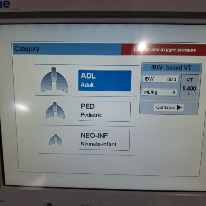 Tecme Neumovent GraphNet Advance ICU Ventilator