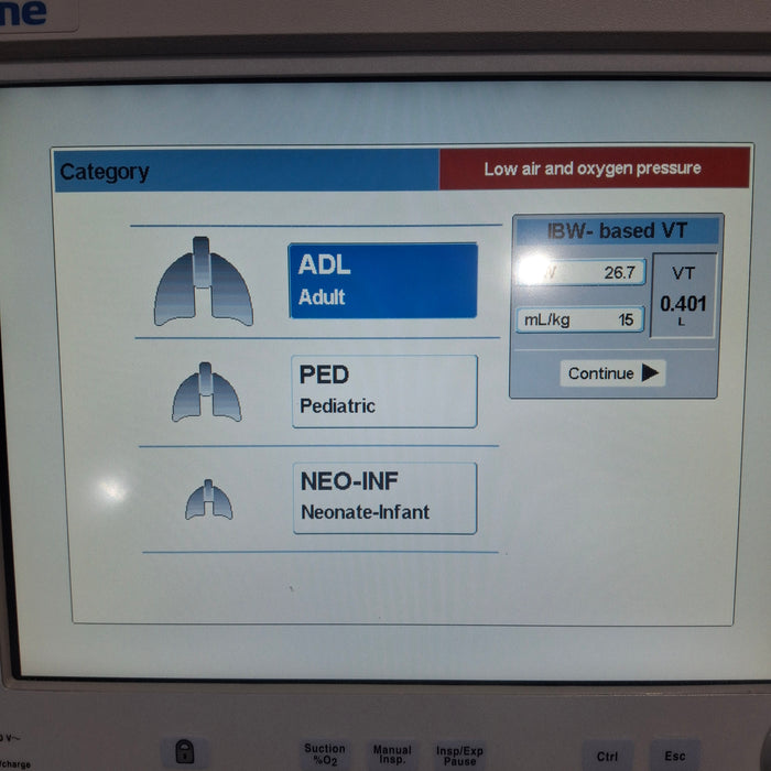 Tecme Neumovent GraphNet Advance ICU Ventilator