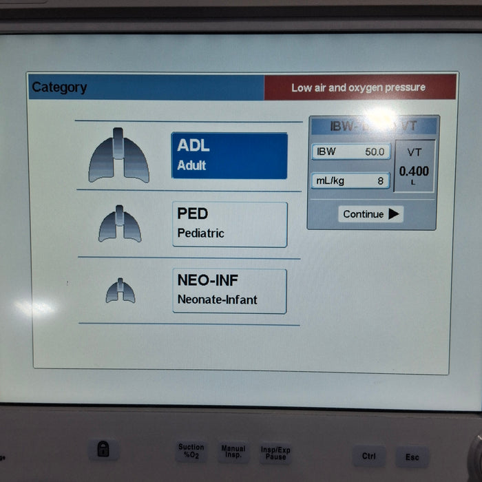 Tecme Neumovent GraphNet Advance ICU Ventilator