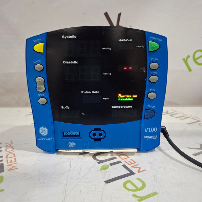 GE Healthcare Dinamap V100 - NIBP, SpO2 Vital Signs Monitor