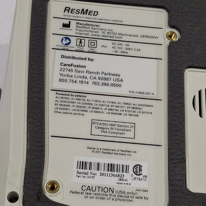 ResMed Stellar 100 Noninvasive Ventilator