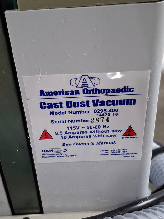 American Orthopedic 0295-400 Cast Dust Vacuum