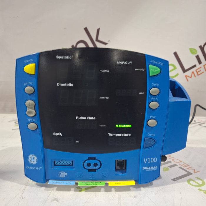 GE Healthcare Dinamap V100 - NIBP, SpO2, Temp Vital Signs Monitor