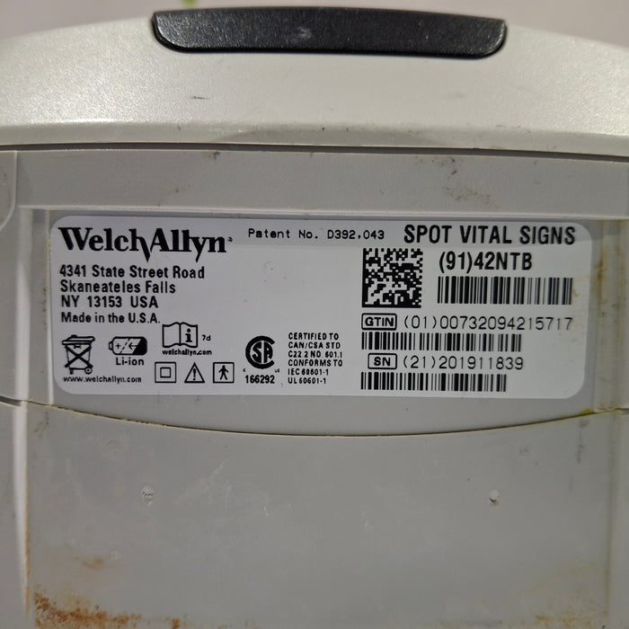 Welch Allyn Spot 420 - NIBP, Temp, Nellcor SpO2 Vital Signs Monitor