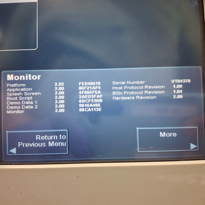 Covidien BIS Monitoring System Bispectral Index Monitor