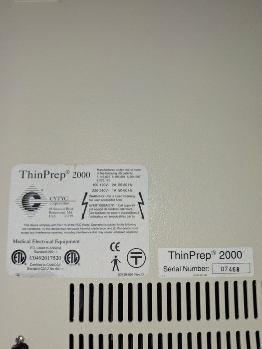 CYTYC ThinPrep 2000 Processor