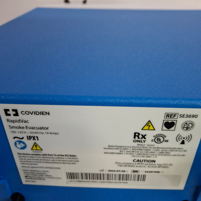 Covidien RapidVac SE3690 Smoke Evacuator