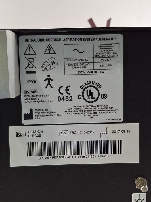 Misonix, Inc. BCM-GN BoneScalpel Generator