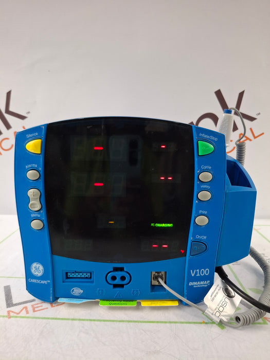 GE Healthcare Dinamap V100 - NIBP, SpO2, Temp Vital Signs Monitor