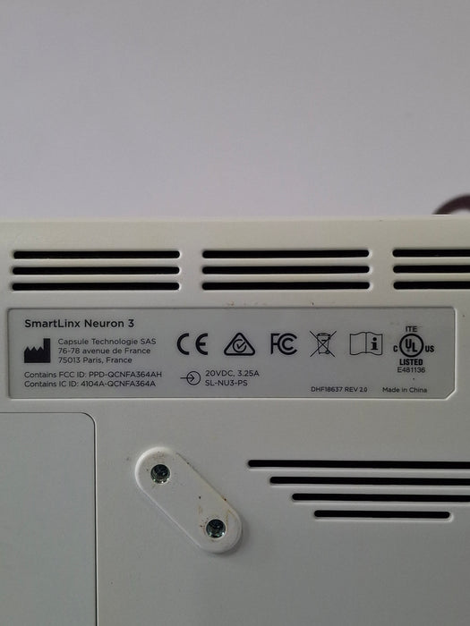 Smartlinx Inc Capsule Technologies Neuron 3 Monitor