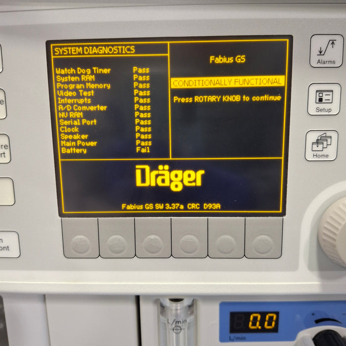 Draeger Medical Fabius GS Anesthesia Machine