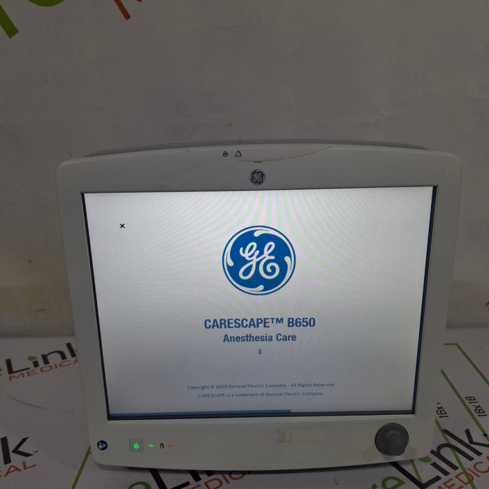 GE Healthcare Carescape B650 Anesthesia Care Patient Monitor