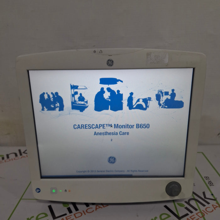 GE Healthcare Carescape B650 Anesthesia Care Patient Monitor