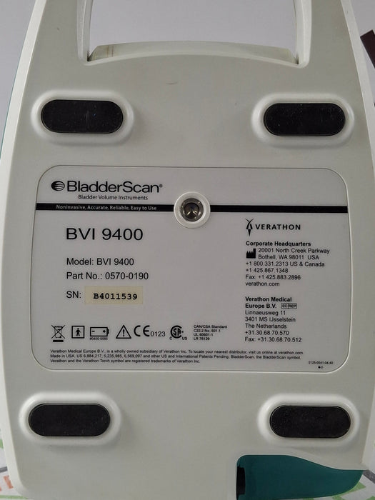 Verathon Medical, Inc BVI 9400 Bladderscan