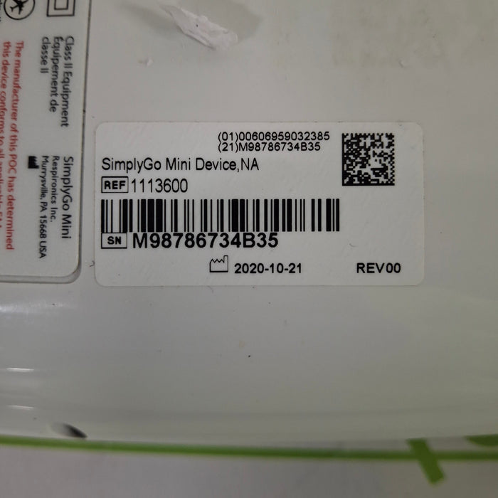 Respironics SimplyGo Mini Oxygen Concentrator