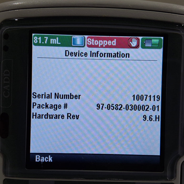 Smiths Medical CADD Solis 2100 Ambulatory Infusion Pump