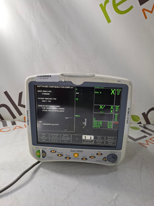 GE Healthcare Dash 5000 - Masimo SpO2 Patient Monitor