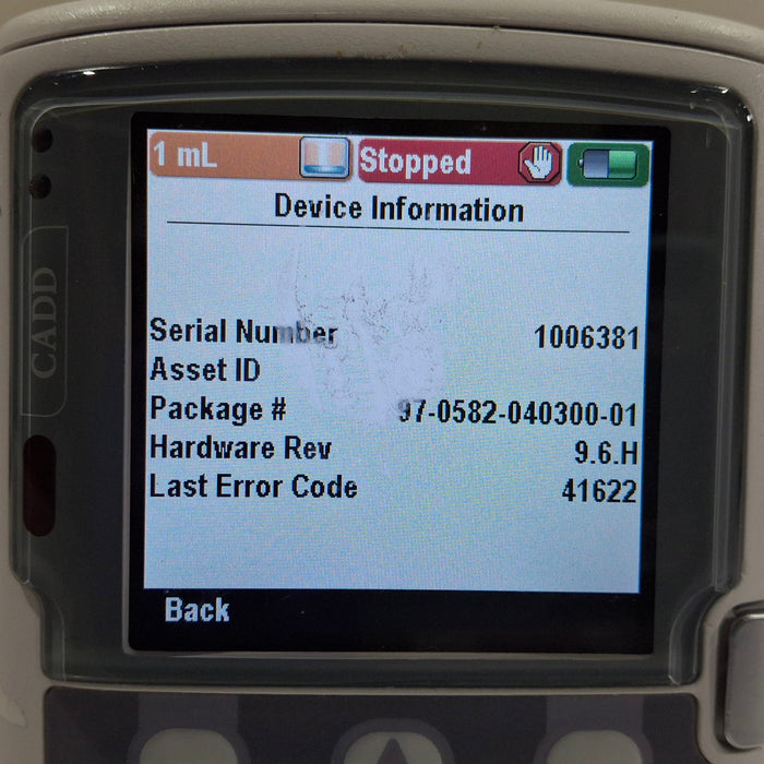 Smiths Medical CADD Solis 2110 Ambulatory Infusion Pump