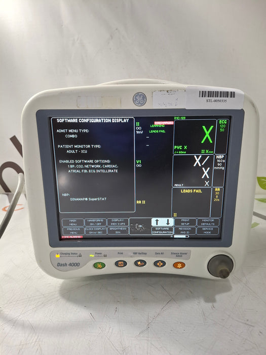 GE Healthcare Dash 4000 - Masimo SpO2 Patient Monitor