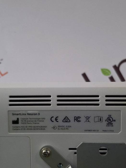 Smartlinx Inc Capsule Technologies Neuron 3 Monitor