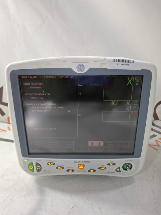 GE Healthcare Dash 5000 - Masimo SpO2 Patient Monitor