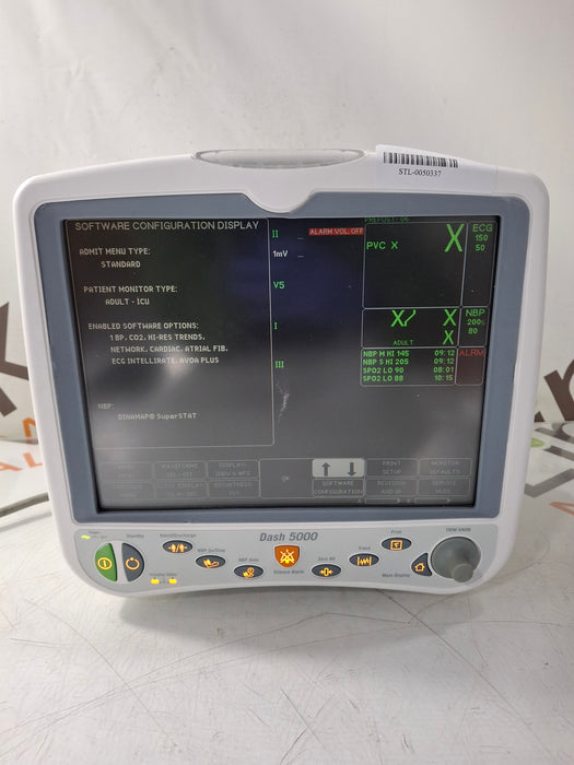 GE Healthcare Dash 5000 - Masimo SpO2 Patient Monitor