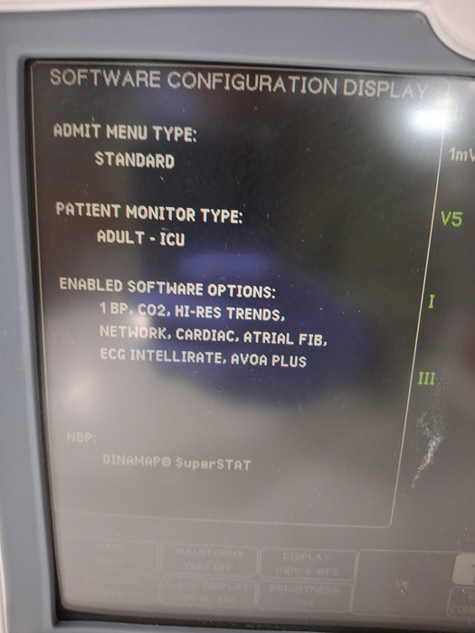 GE Healthcare Dash 5000 - Masimo SpO2 Patient Monitor