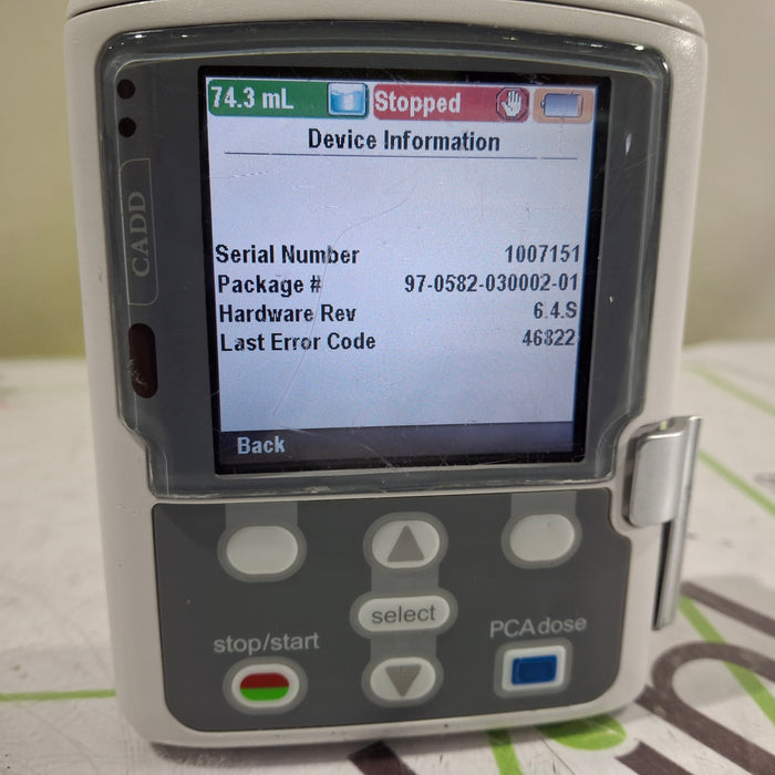 Smiths Medical CADD Solis 2100 Ambulatory Infusion Pump