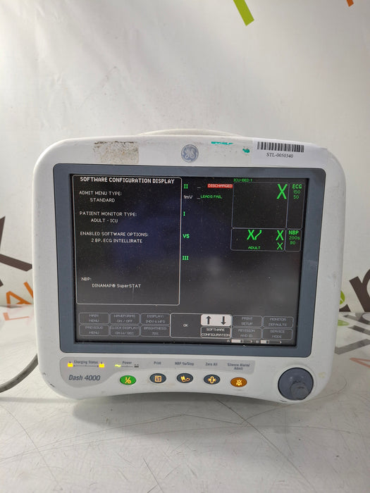 GE Healthcare Dash 4000 - GE/Nellcor SpO2 Patient Monitor