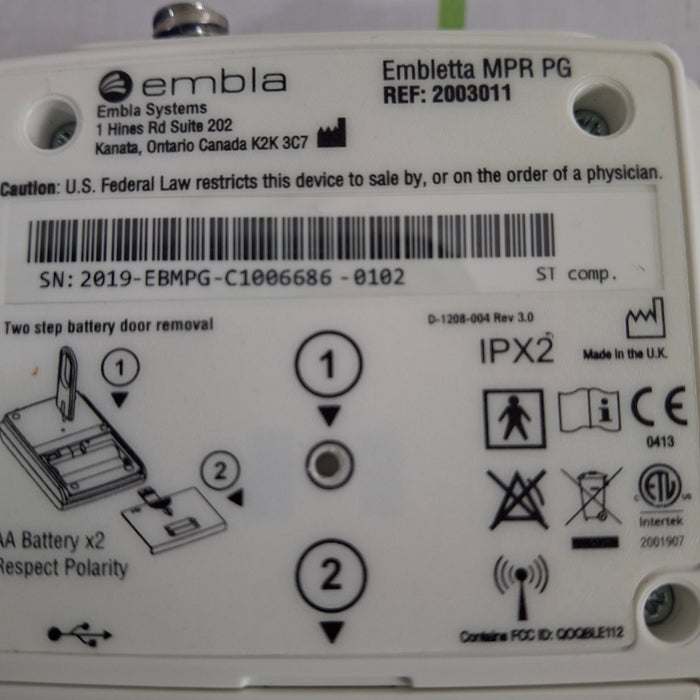 Embla Embletta MPR PG 2003011 Sleep Recorder