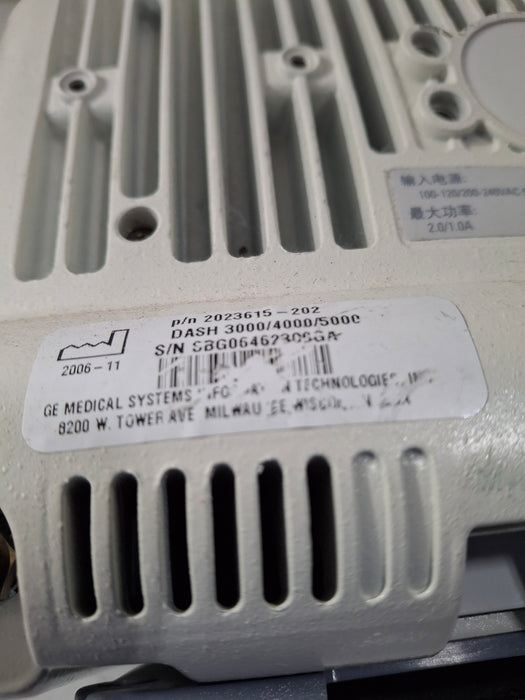 GE Healthcare Dash 4000 - Masimo SpO2 Patient Monitor