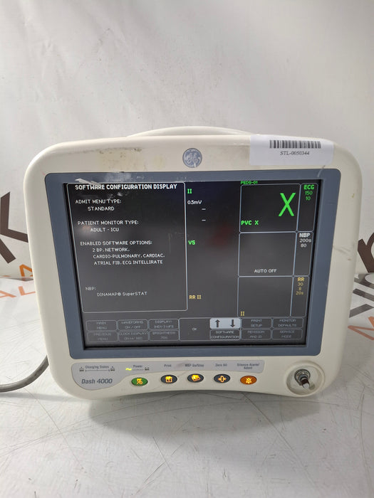 GE Healthcare Dash 4000 - Masimo SpO2 Patient Monitor