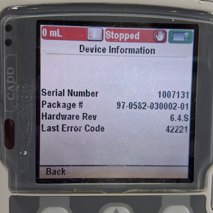 Smiths Medical CADD Solis 2100 Ambulatory Infusion Pump