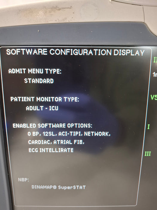 GE Healthcare Dash 5000 - Masimo SpO2 Patient Monitor
