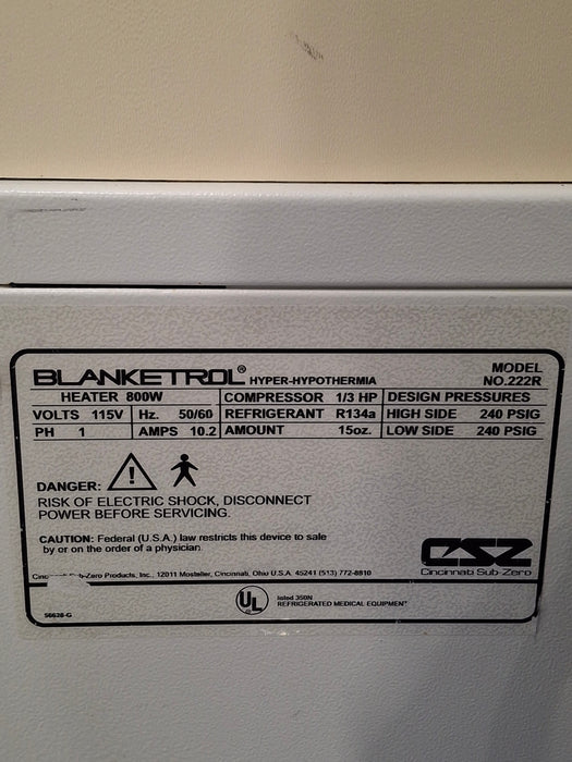Cincinnati Sub-Zero CSZ Cincinnati Sub-Zero CSZ Blanketrol II Hyper/Hyporthermia Unit Temperature Control Units reLink Online
