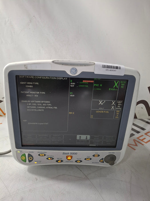 GE Healthcare Dash 5000 - Masimo SpO2 Patient Monitor