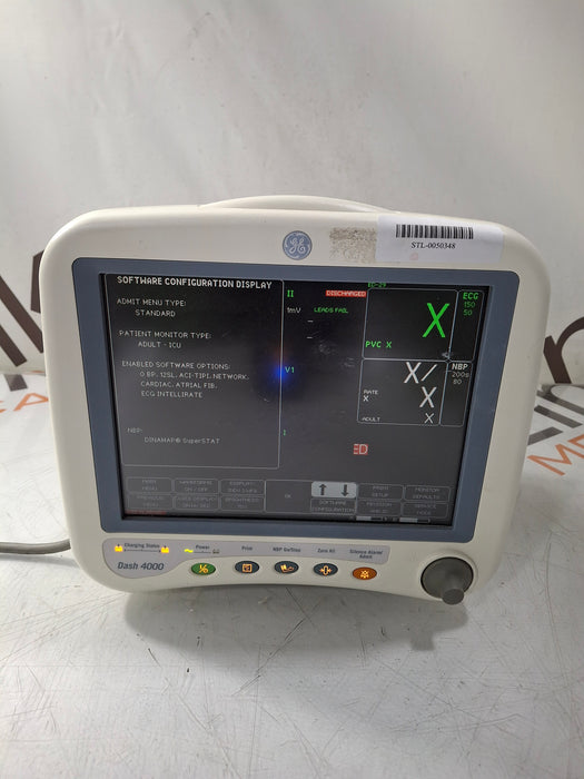 GE Healthcare Dash 4000 - Masimo SpO2 Patient Monitor