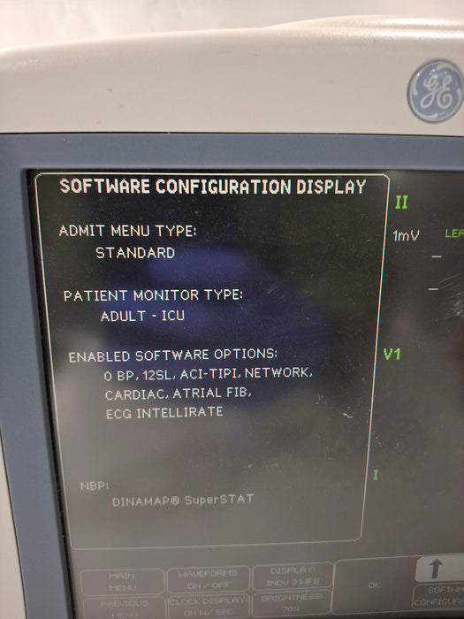 GE Healthcare Dash 4000 - Masimo SpO2 Patient Monitor