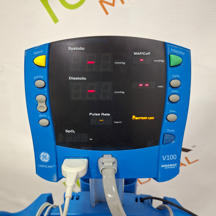 GE Healthcare Dinamap V100 - NIBP, SpO2 Vital Signs Monitor