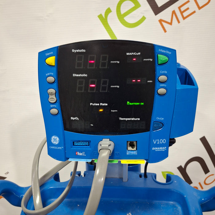 GE Healthcare Dinamap V100 - NIBP, SpO2, Temp Vital Signs Monitor