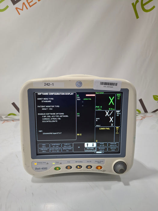 GE Healthcare Dash 4000 - GE/Nellcor SpO2 Patient Monitor