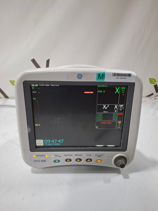 GE Healthcare Dash 4000 - Masimo SpO2 Patient Monitor