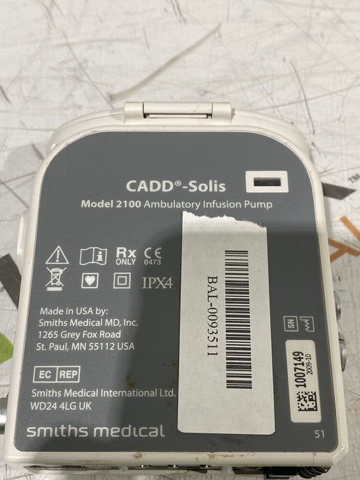 Smiths Medical CADD Solis 2100 Ambulatory Infusion Pump