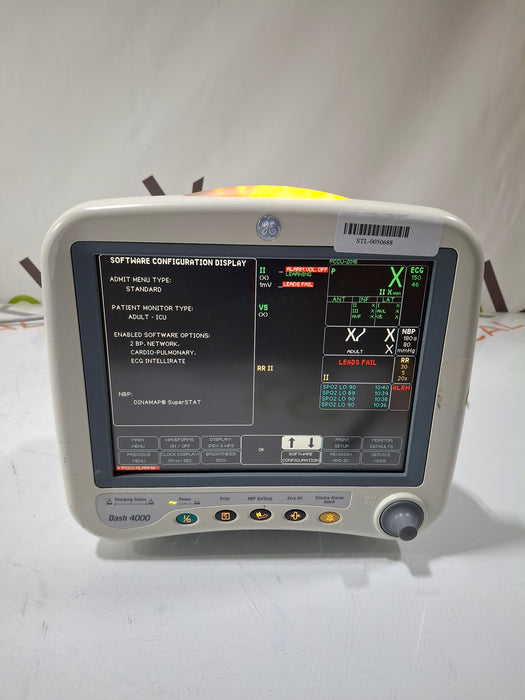 GE Healthcare Dash 4000 - GE/Nellcor SpO2 Patient Monitor