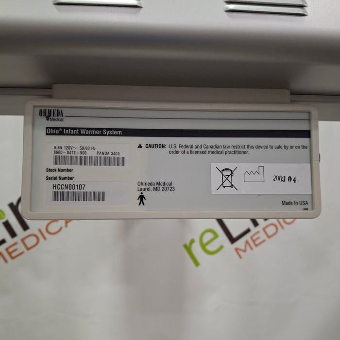 GE Healthcare Panda 3400 Panda Infant Warmer