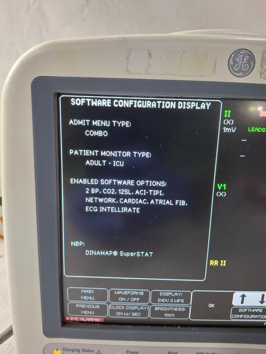 GE Healthcare Dash 4000 - Masimo SpO2 Patient Monitor