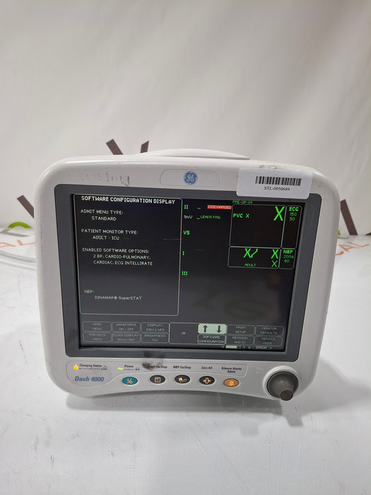 GE Healthcare Dash 4000 - GE/Nellcor SpO2 Patient Monitor