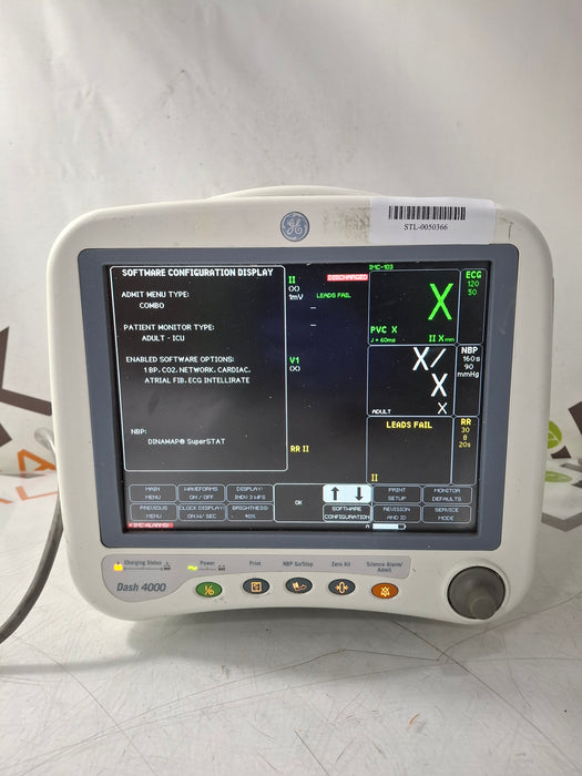 GE Healthcare Dash 4000 - Masimo SpO2 Patient Monitor